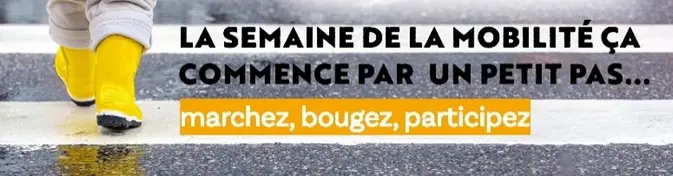 Du 16 au 22 septembre, c'est la Semaine de la Mobilité ! Pour l’édition 2026, la marche à pied est à l’honneur !